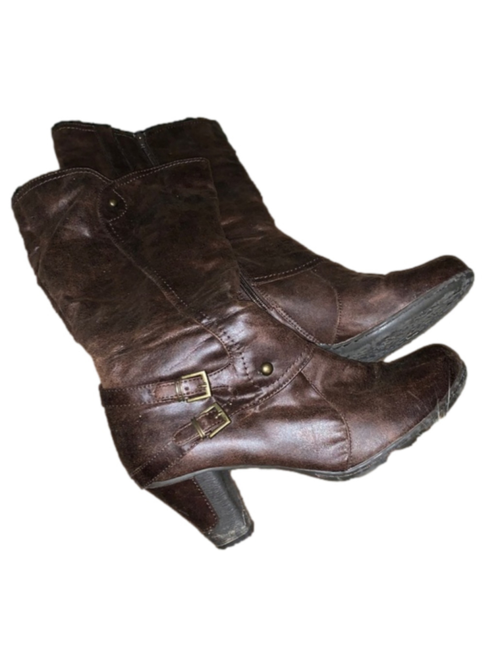Brown Roberto vianni heeled boots size 10m